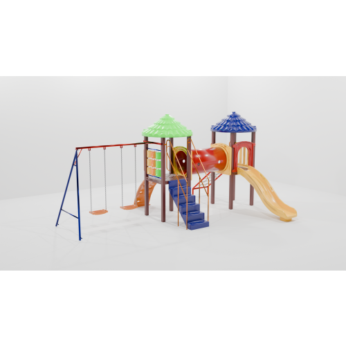 PLAYGROUND MADEIRA PLÁSTICA 2 TORRES - BALANÇO