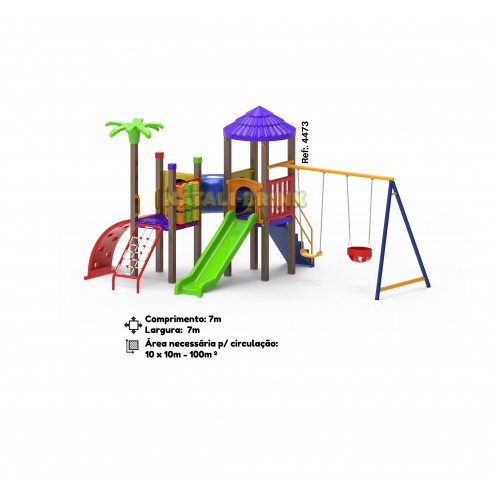 PLAYGROUND MULTICOLORIDO 