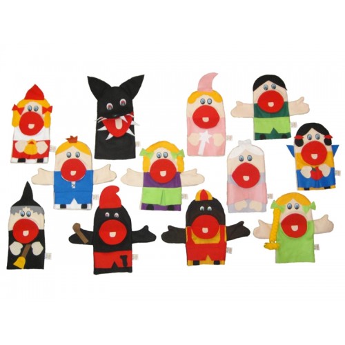 Fantoche Personagens Infantis com 12 peças