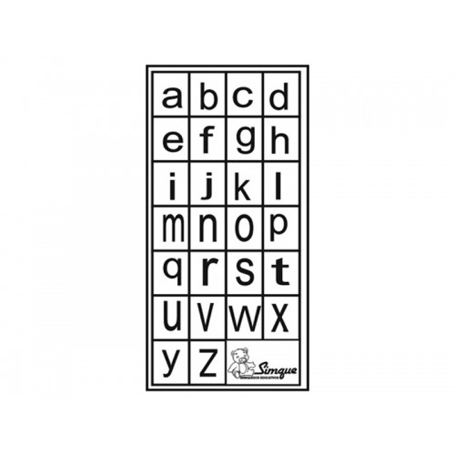 Carimbo Alfabeto em Letras de Forma Minúscula 