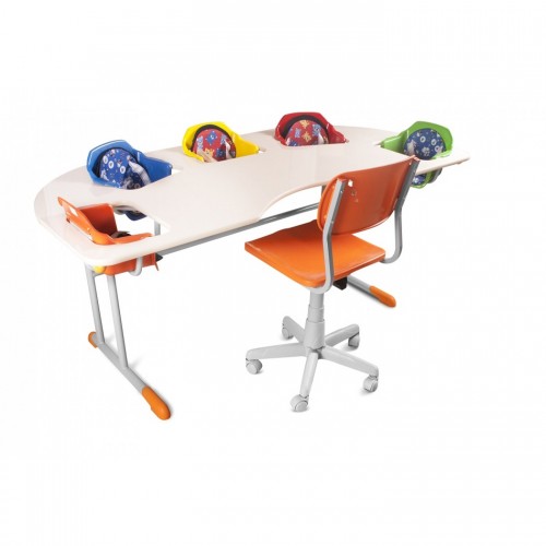Mesa de alimentação infantil