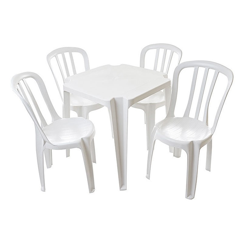 Jogo de Mesa plásticas c/ 4 cadeiras